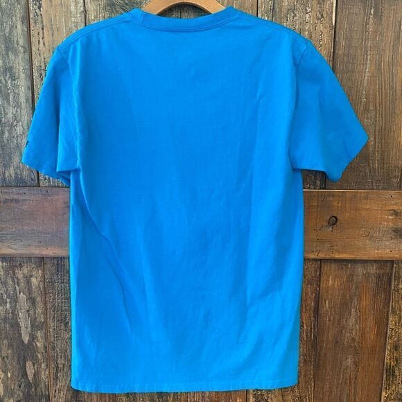 Hanes Sz S Blue St. Francis Animal Rescue Pre-Shrunk Cotton Kitty Cat T-Shirt - Picture 2 of 5